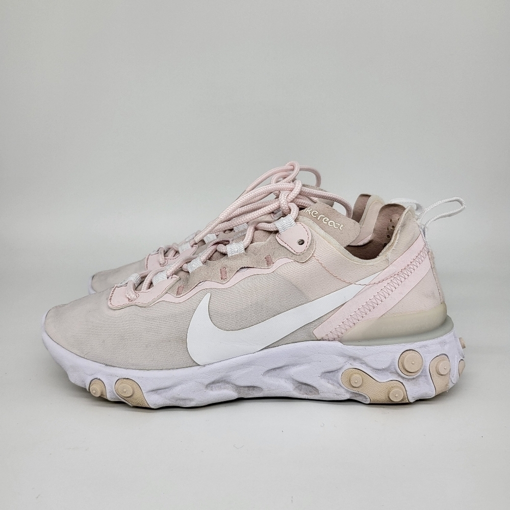Nike React Element 55 Pale Pink Women's Running Shoes Size 6.5